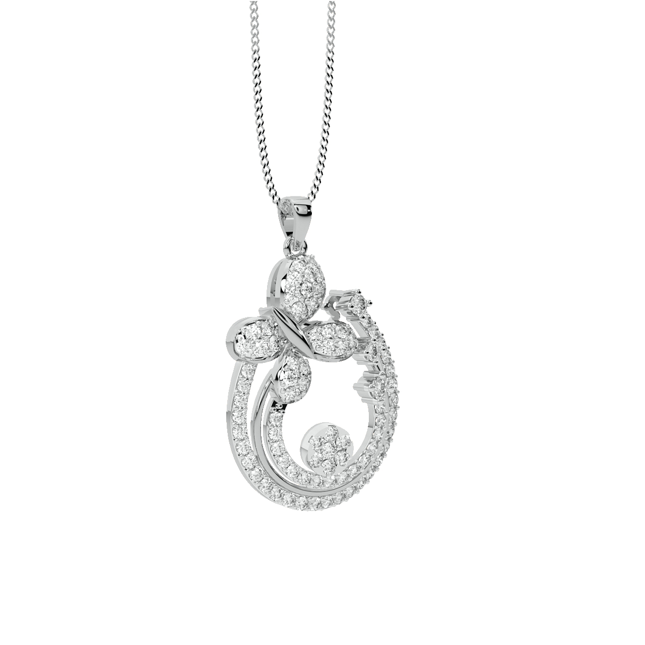 Helena Round Diamond Office Wear Pendant